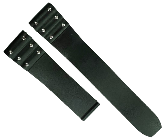 21mm Black Silicone Rubber Watch Band Strap for Cartier | Sport Style