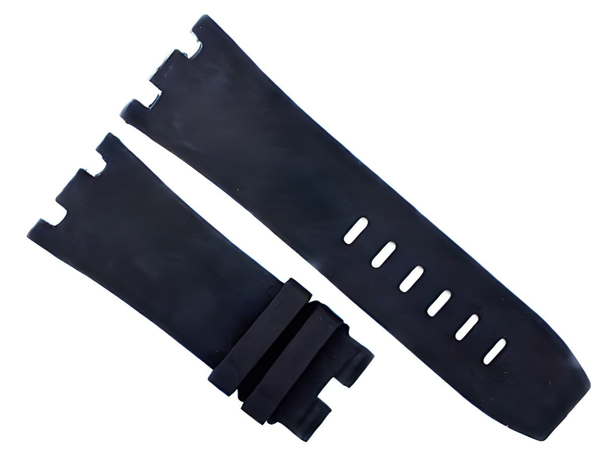 New High Quality 28x24 mm Plain Black Color Special Rubber Band for AP Watches
