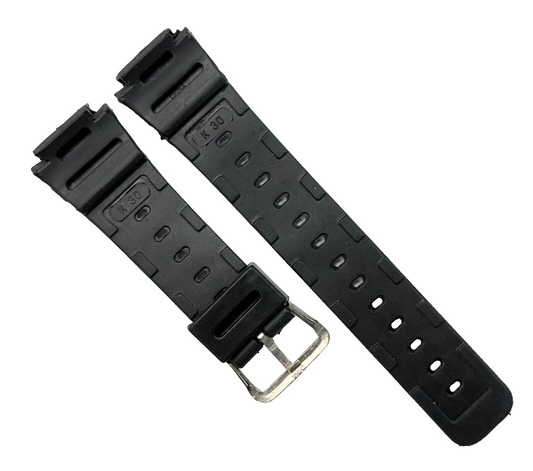 18MM PVC Rubber Classic Black Watch Band fit Casio G-Shock and Other Watches``