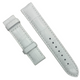 White Leather Watch Band - 16mm Lug 16mm Buckle - Compatible w Tissot T610029084