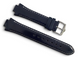 Watch Band Flat Genuine Leather Blue 18mm High Quality