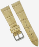 New Watch Band  Beige Genuine Leather Alligator Grain (Flat, Short) 18x14 MM
