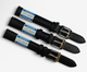 (set of 3) Black genuine calfskin leather watch strap band New-14mmXL