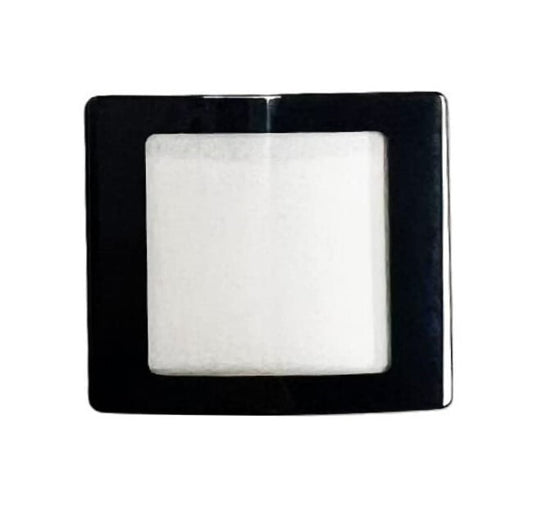 Sapphire Crystal Rado Rectangular Cut Corners Black Border (28.1×24.5)mm