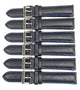 Excellent Quality, Watch Bands Genuine Leather Plain PADDED, Stitches Black 19MM