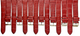 lot of 6 Good Quality Watch Band 18MM Genuine Leather Red Alligator Grain Flat