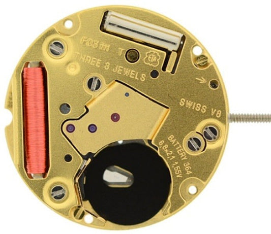 Watch Movement Quartz ETA F03.111/115 Date at 3 Position 3 Hands Height 4.0mm