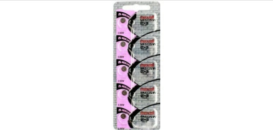 Maxell 335 Watch Cell Batteries SR512SW Silver Oxide Pack of 5Pcs. 