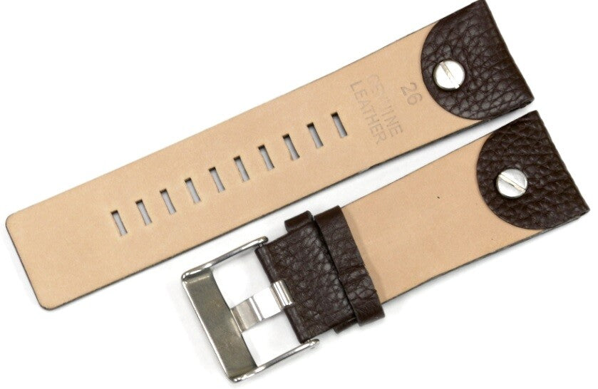 Genuine Leather Band fits Diesel Men's Watch Black & Brown 22,24,26,28,30mm