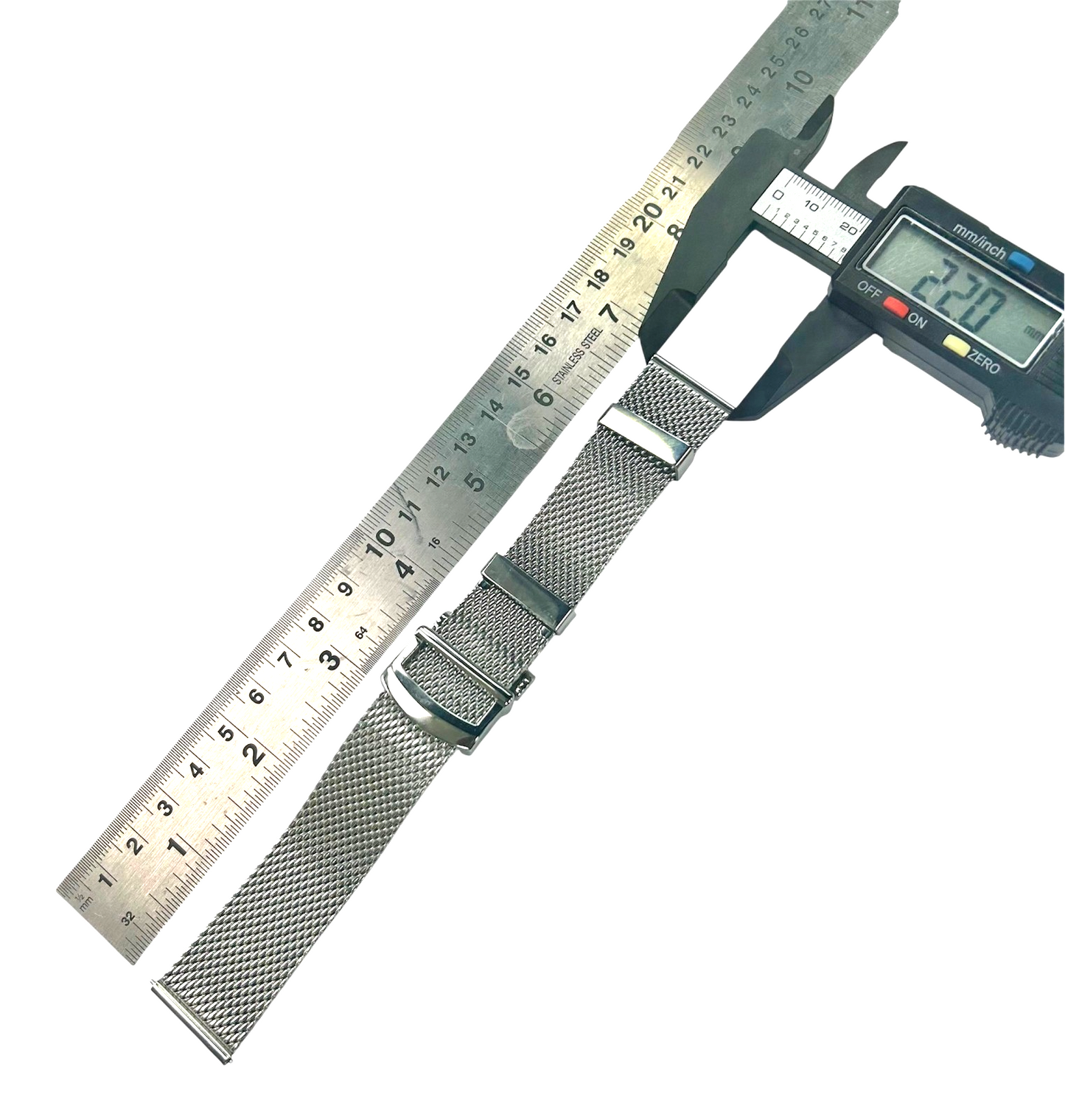 22mm Thick Stainless Steel Two Piece Mesh Band Suitable for Patek Philippe Watch