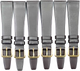 Lot of 6pc.Watch Bands Dark Brown Genuine Leather Plain Flat 20mm(Super Quality)