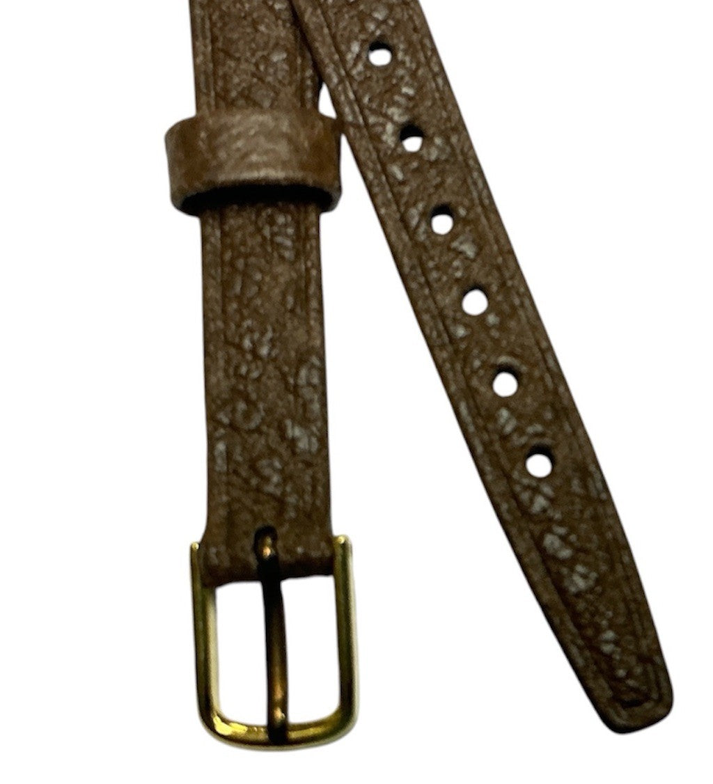 New Hirsch- Saddle Leather Watch Band 10mm Lugs Open ended - Brown