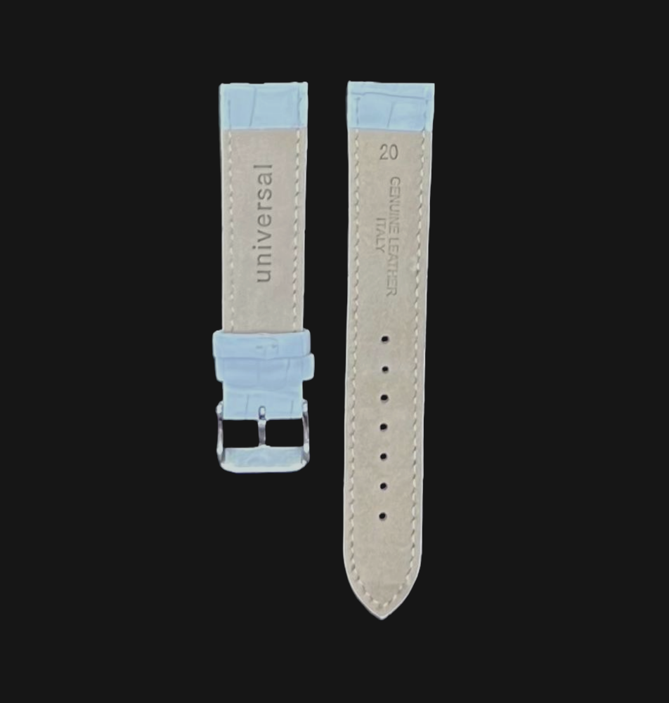 Watch Bands Stitched Alligator Crocodile Grain Padded Genuine Leather 12-30MMXXL