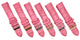 Lot of 6, Watch Band Pink Genuine Leather Alligator Grain, Padded, 12-22 mm