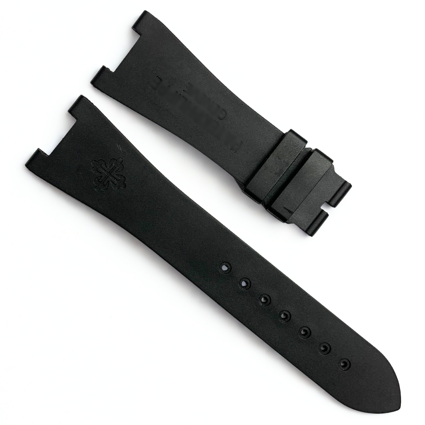 High Quality Rubber Watch Strap Black Color fit to PATEK PHILLIPE 25x18mm