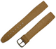 19mm LADIES TAN GENUINE SADDLE LEATHER WATCH BAND -OPEN END