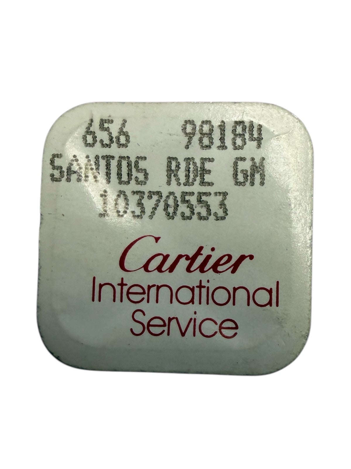 Authentic Cartier Santos RDE GM Component Ref. 10370553 / 656 98184 (Open Pack)
