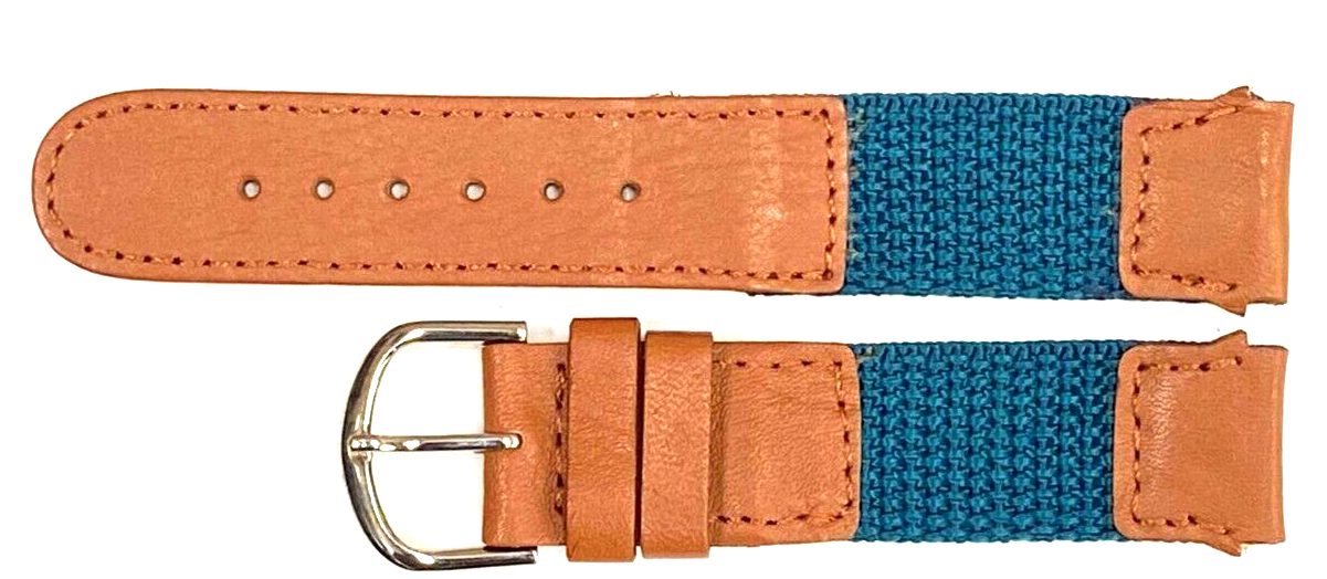 Lot of 6PCS Watch Bands BROWN 18mm Leather & Fabric Fits Swiss Army Watches