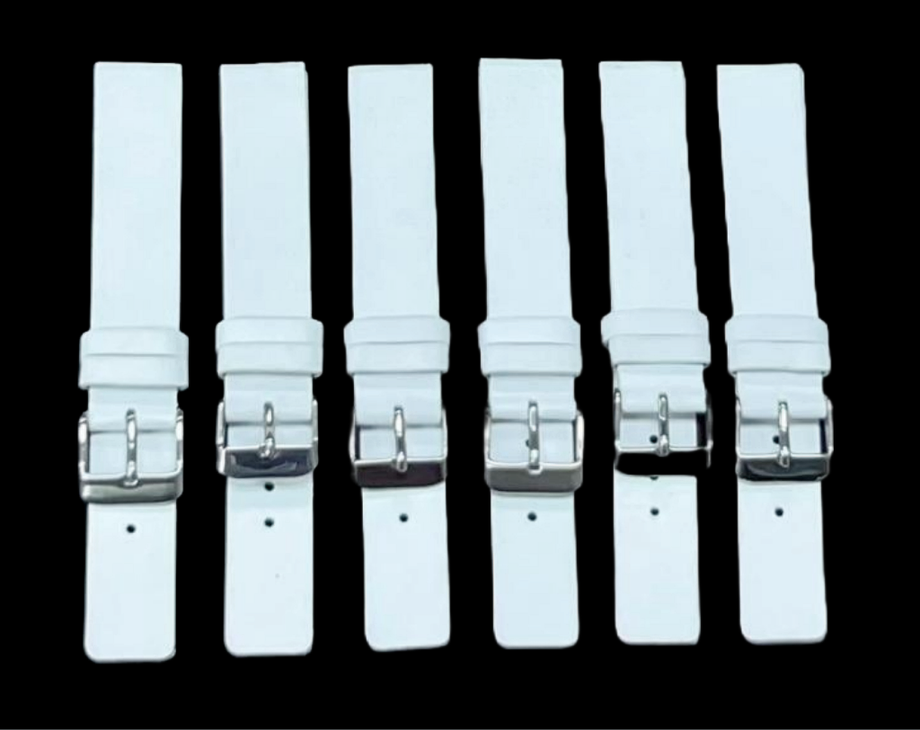 High Quality Watch Band Plain Flat Genuine Leather 16MM