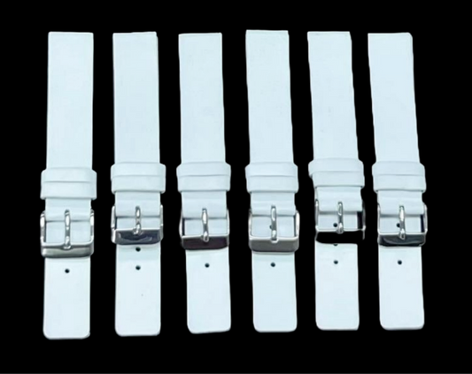 High Quality Watch Band Plain Flat Genuine Leather 16MM
