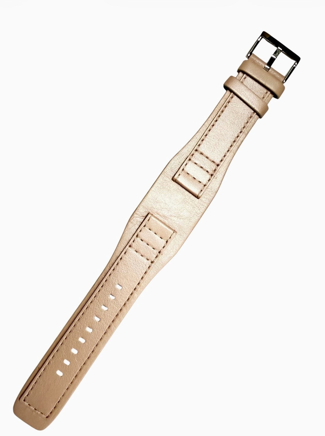 22mm Genuine Leather Rose Pink Watch Band Compatible with Fossil & Guess