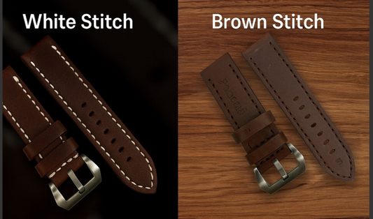 Watch Band Leather Strap Brown fits PANERAI 22mm,24mm,26mm Flat (High Quality)