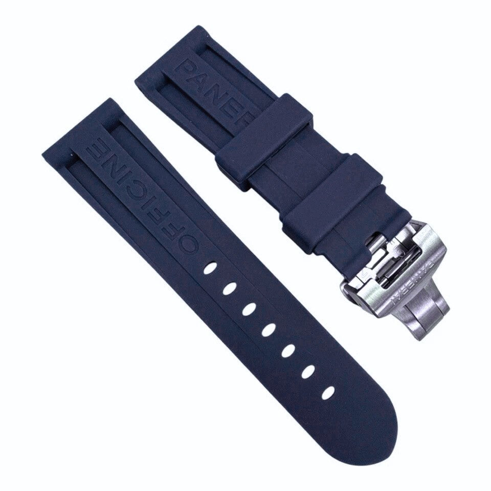 New Watch Band 22mm Rubber Strap for PANERAI OFFICIAL