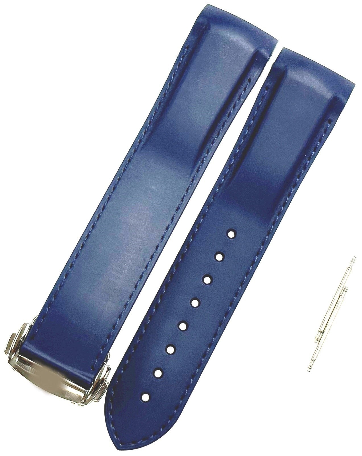 20-22mm Curved End Rubber Diver Strap Band For Omega Seamaster Planet with Clasp