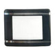 Sapphire Crystal Rado Cut Corners Black Trim with Silver lines (22.5×18.1)mm