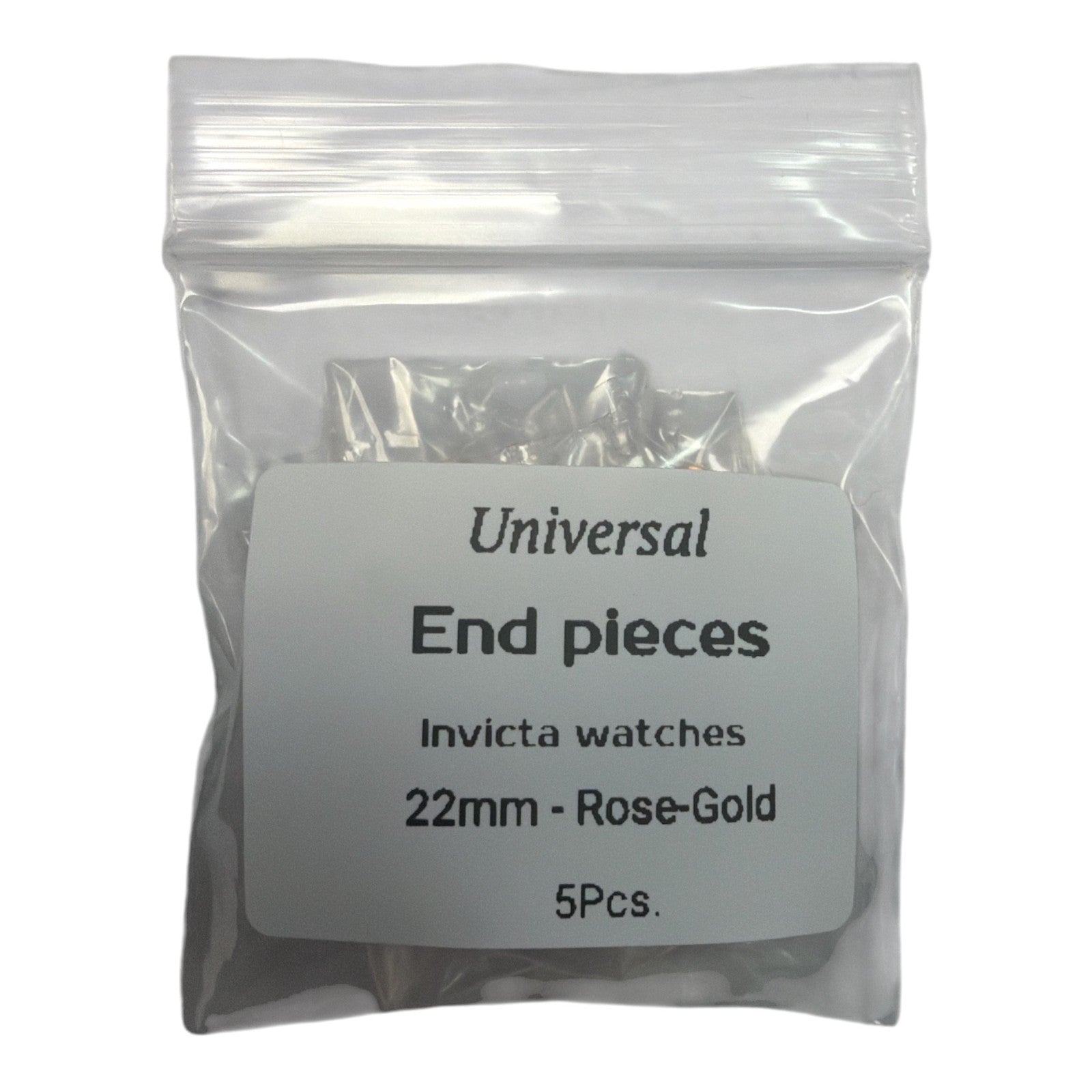 Invicta Rose Gold Tone Watch Band End Piece Curved Fit – 22mm (Pack of 5)