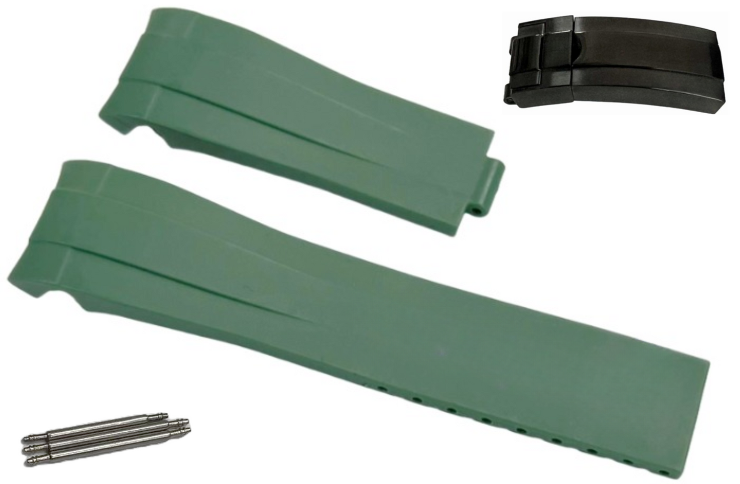 ROLEX HUNTER GREEN Watch Band 21MM Fits DateJust SUBMARINER GMT DAYTONA EXPLORER