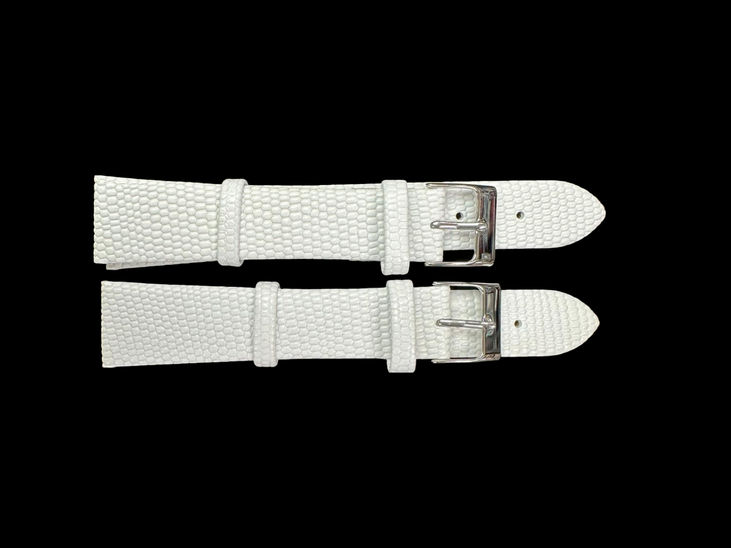 SET OF 2 Quality WATCH BAND GENUINE LEATHER LIZARD GRAIN SIZES 12MM-22MM