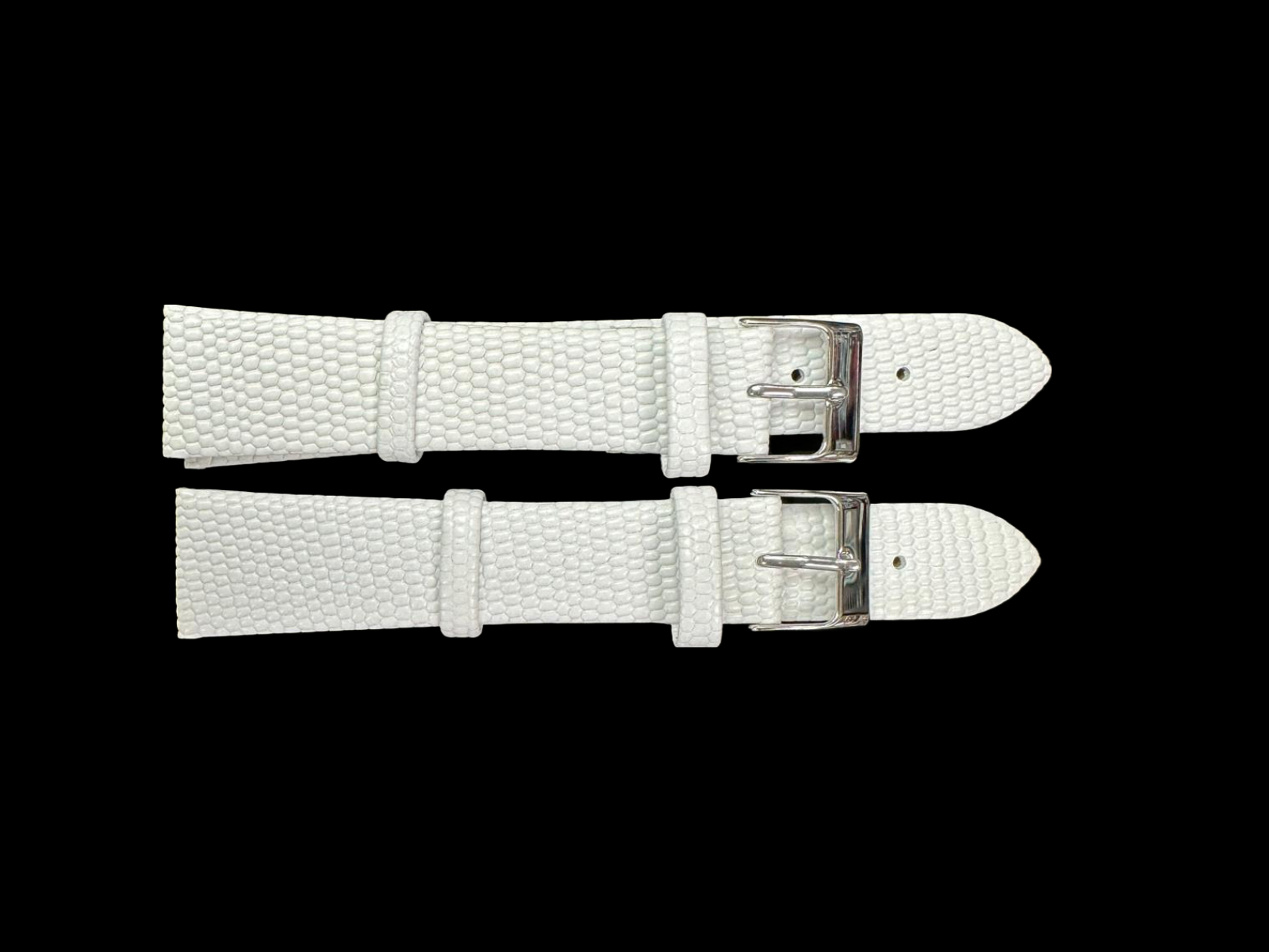 SET OF 2 Quality WATCH BAND GENUINE LEATHER LIZARD GRAIN SIZES 12MM-22MM