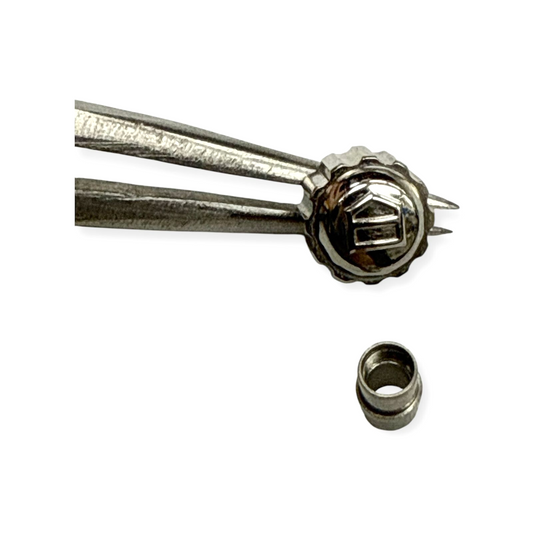 5.8mm Stainless Steel Replacement Crown with Tube for TAG Heuer CJF2114.0