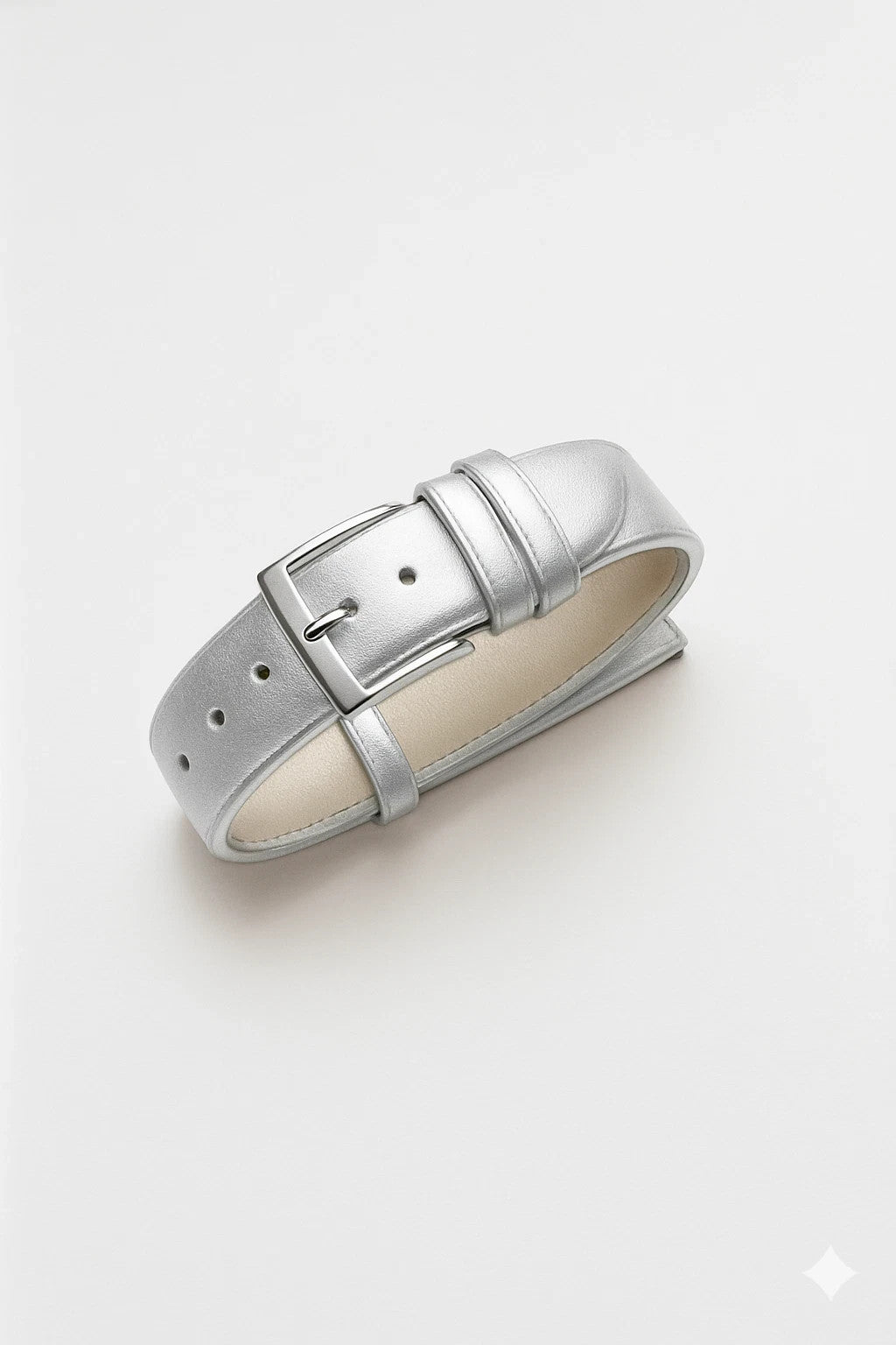 Satin Watch Bands w Quick Release pins Silver (12mm, 14mm, 16mm, 18mm, 20mm)