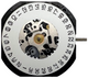 Hattori VJ34 Date At 3:00 Seiko Quartz Watch Overall Height: 4.0mm