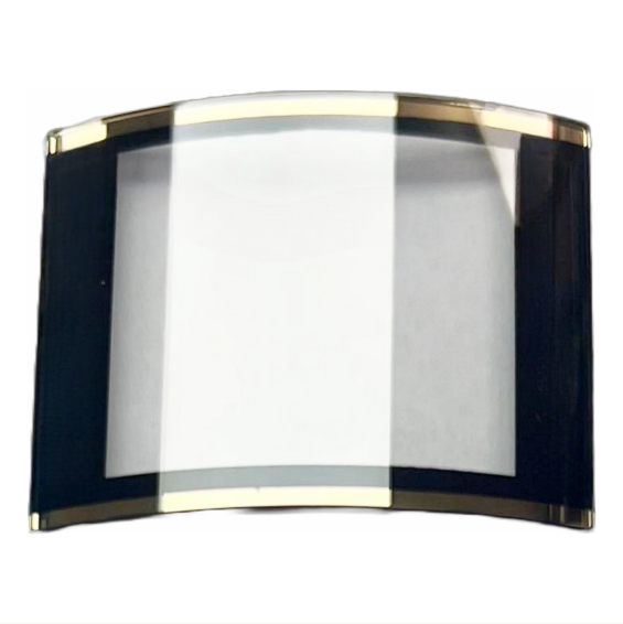 Mineral Crystals Rado D.D Black Trim w/Gold Lines(34.6×27.0)mm Fit (160 07880 3)