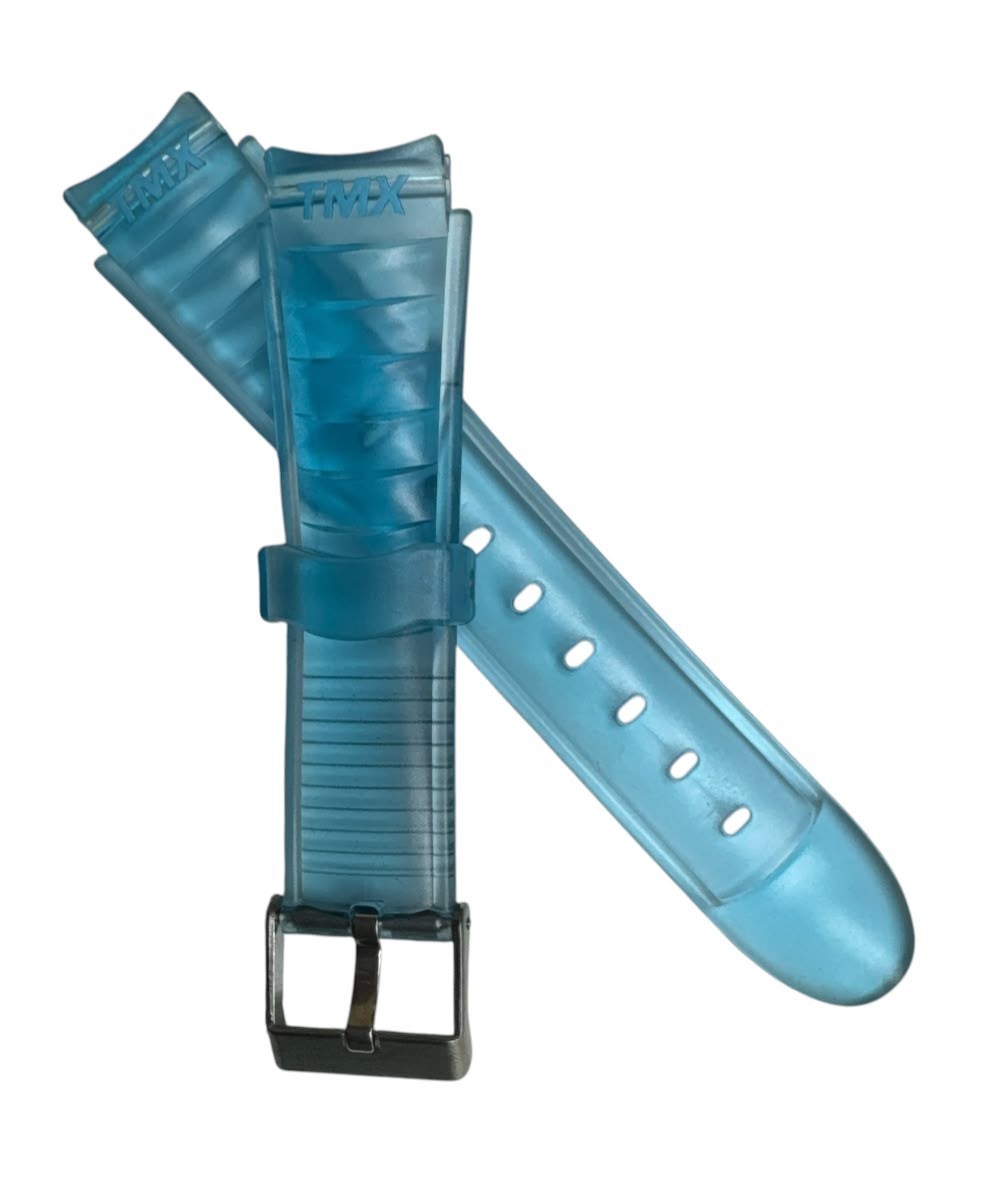 16MM BLUE CLEAR PVC PLASTIC WATCH BAND FOR CASIO TISSOT AND OTHER WATCHES