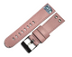 24mm JET SET San Remo Pink Genuine Leather Pilot Thick Padded Watch Band Strap
