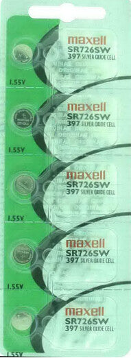 Maxell 397/396 Cell Watch Batteries SR726SW New Sealed pack of 100 batteries