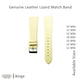 Watch Bands Flat Genuine Leather Lizard Grain 12MM to 24MM 8 Colors High Quality