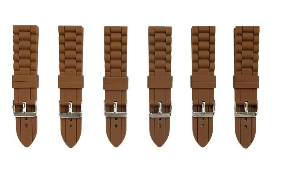 Premium Quality Soft Silicone Rubber Textured Sport Watch Band 22mm&24mm