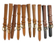 LOT OF 10  BROWNS WATCH BANDS MIX SIZE STYLE AND COLORS 10/11/12/13MM