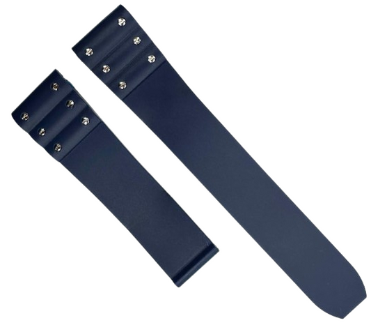 21mm Blue Silicone Rubber Watch Band Strap for Cartier | Sport Style
