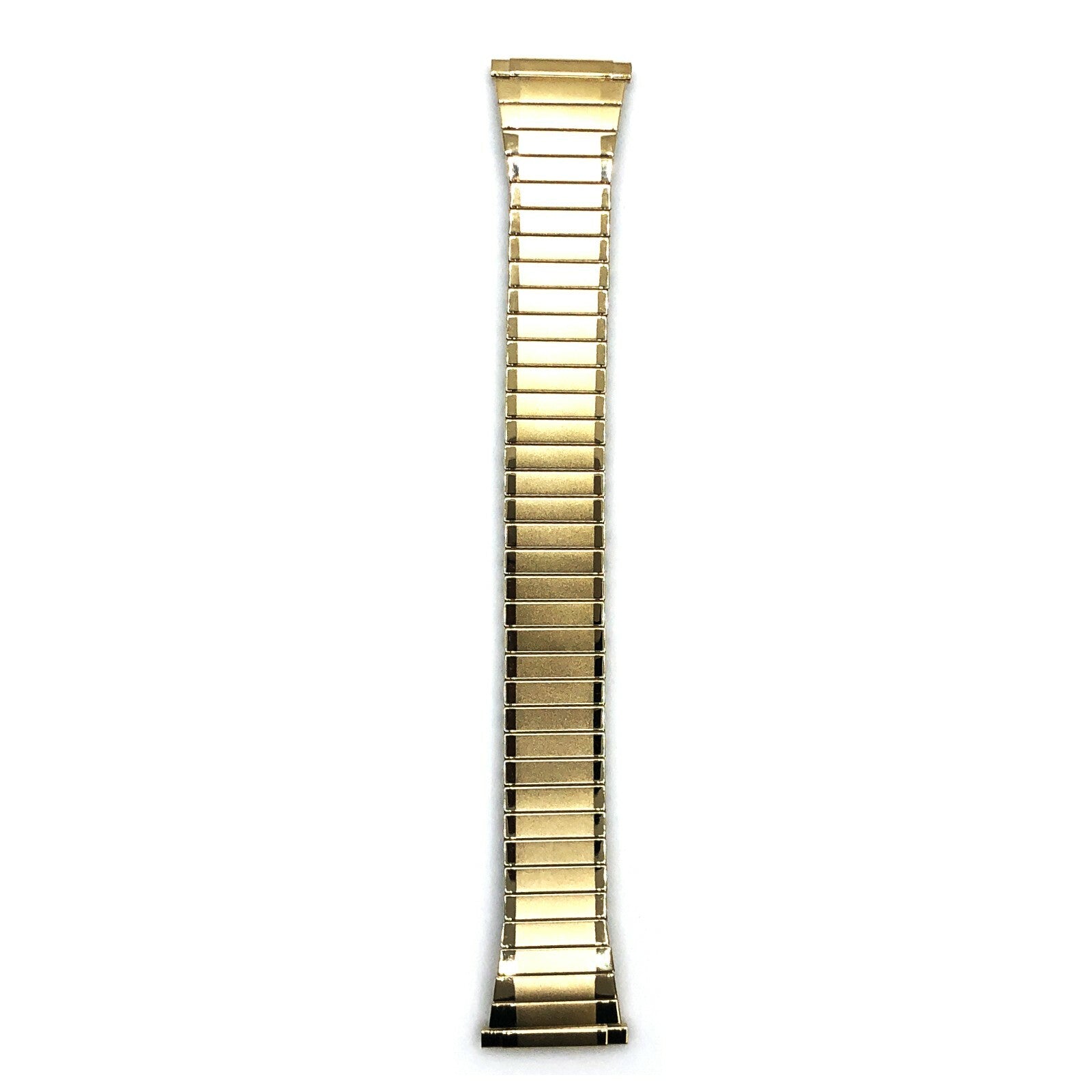 16 - 22 MM Golden Tone Stretch Watch Band Stainless Steel Lot of 5 Bands