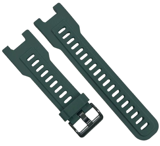 26mm Green Rubber Watch Strap Band w/ Buckle & Tools