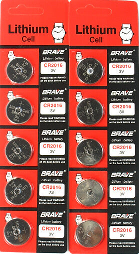 100 CR2016 Lithium Button Cell Battery Batteries For Watches and Calculator