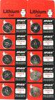100 CR2016 Lithium Button Cell Battery Batteries For Watches and Calculator