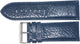 WATCH BAND D.BLUE GENUINE LEATHER 30MM PADDED,STITCHED, THICK ( HIGH QUALITY)