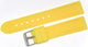 18MM Yellow color Silicone watch band silver buckle with free spring bars